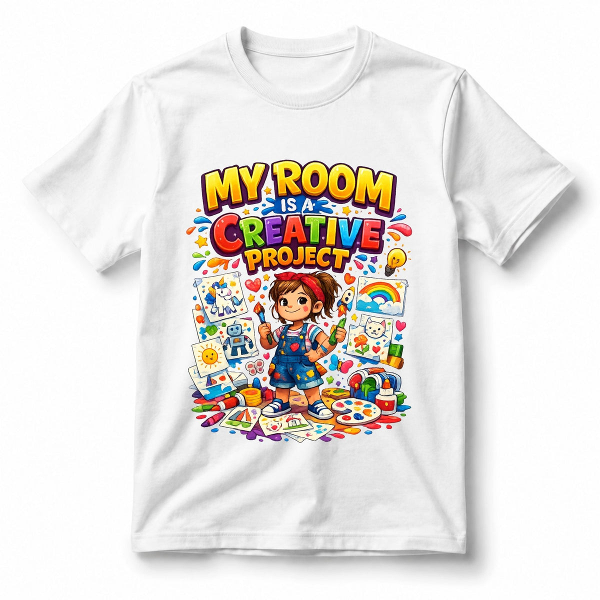 My Room Is a Creative Project – Kids’ T-Shirt