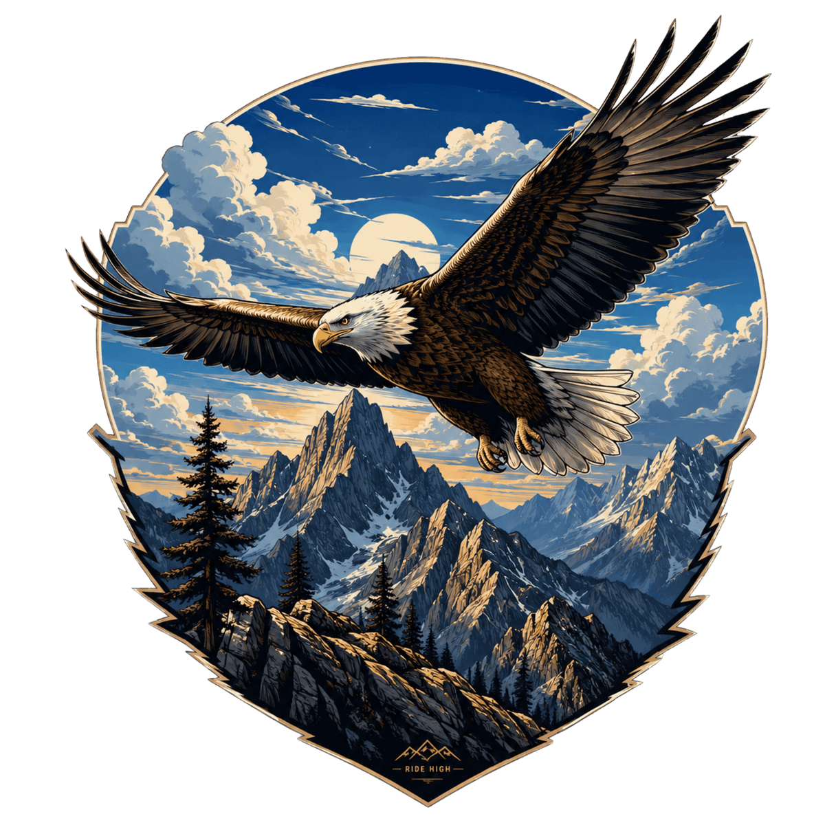 تيشيرت Soaring نسر جبل