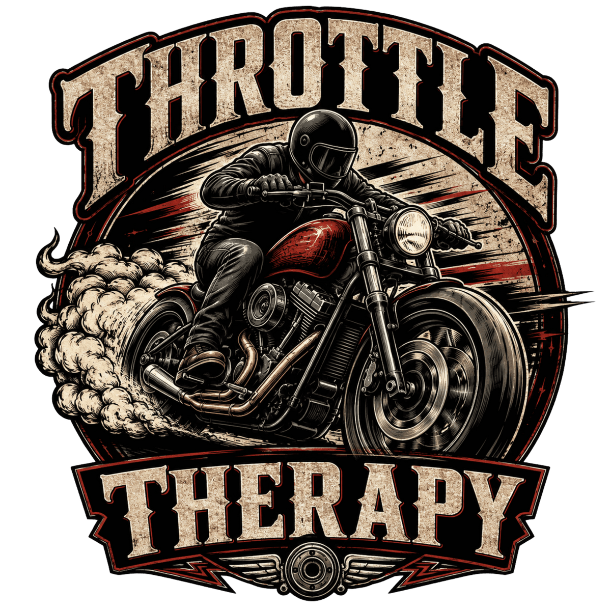 Throttle Therapy Motorcycle T-Shirt
