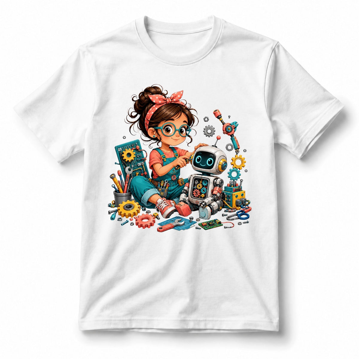 تيشيرت أطفال بتصميم Junior Engineer Girl