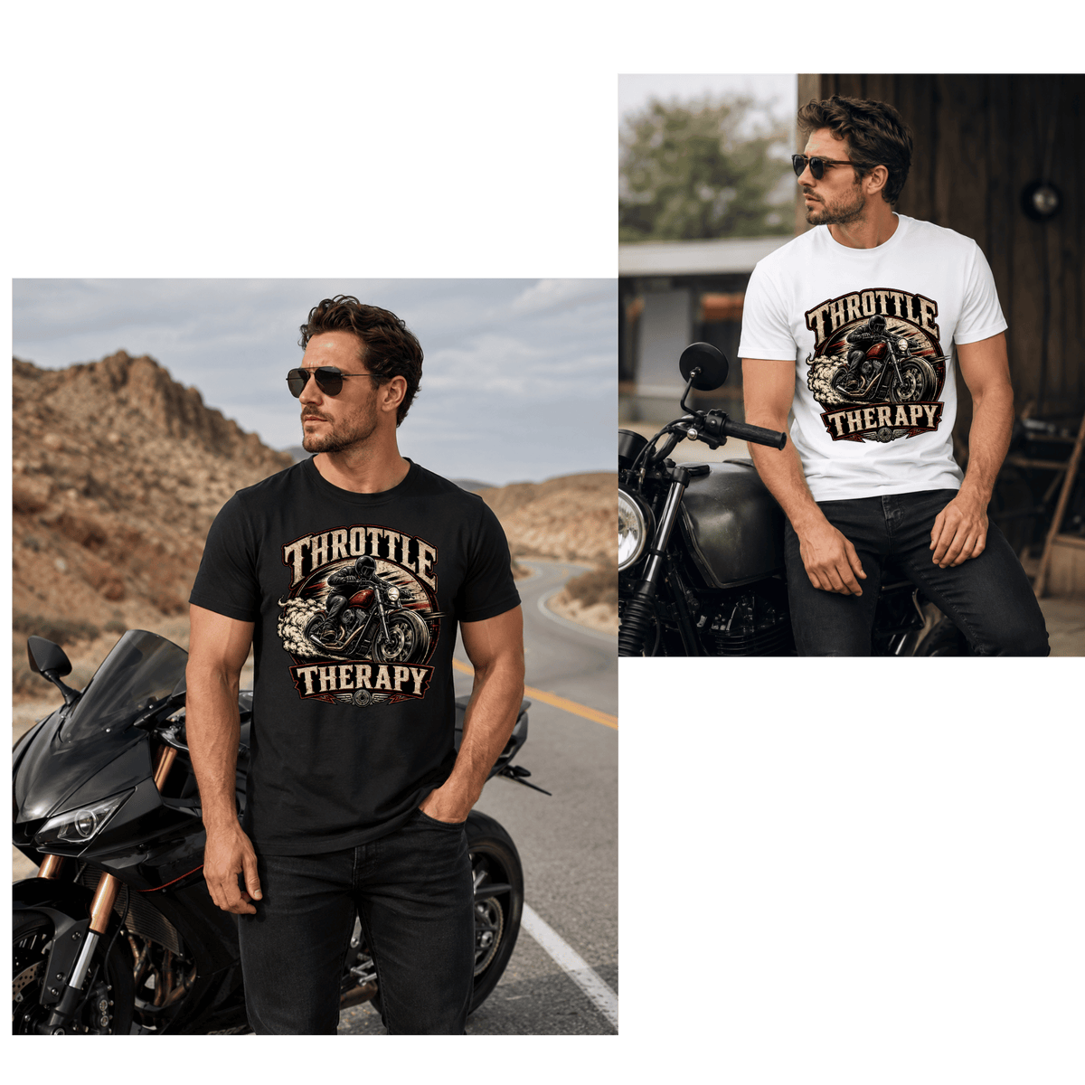 Throttle Therapy Motorcycle T-Shirt
