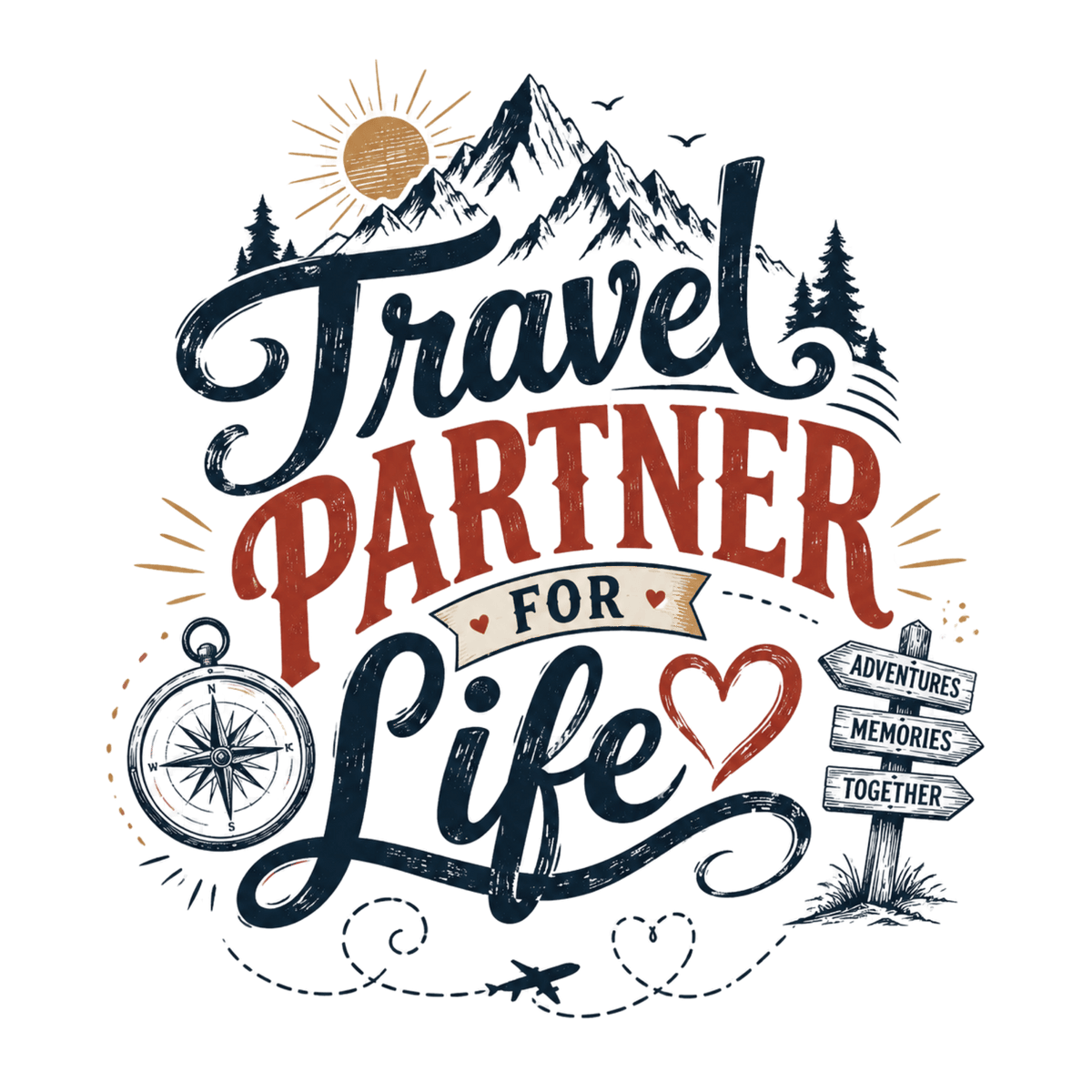 Travel Partner for Life T-Shirt