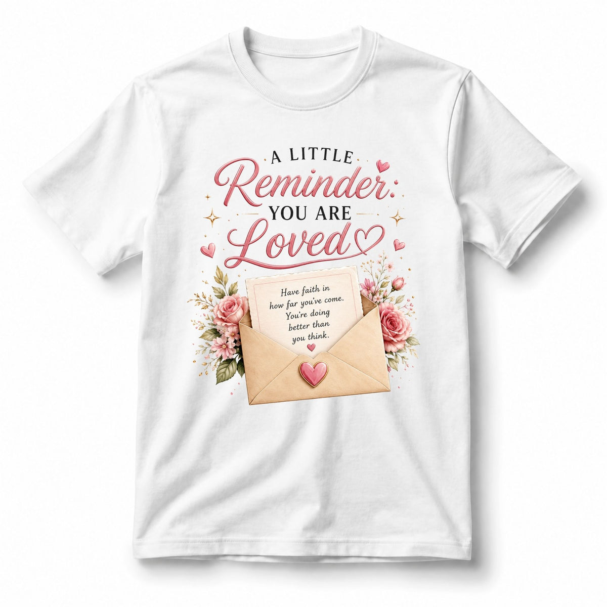 تيشيرت نسائي بتصميم A Little Reminder: You Are Loved