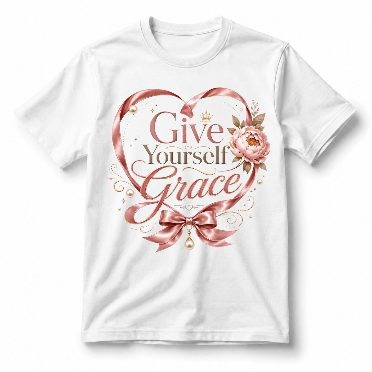 تيشيرت نسائي بتصميم Give Yourself Grace