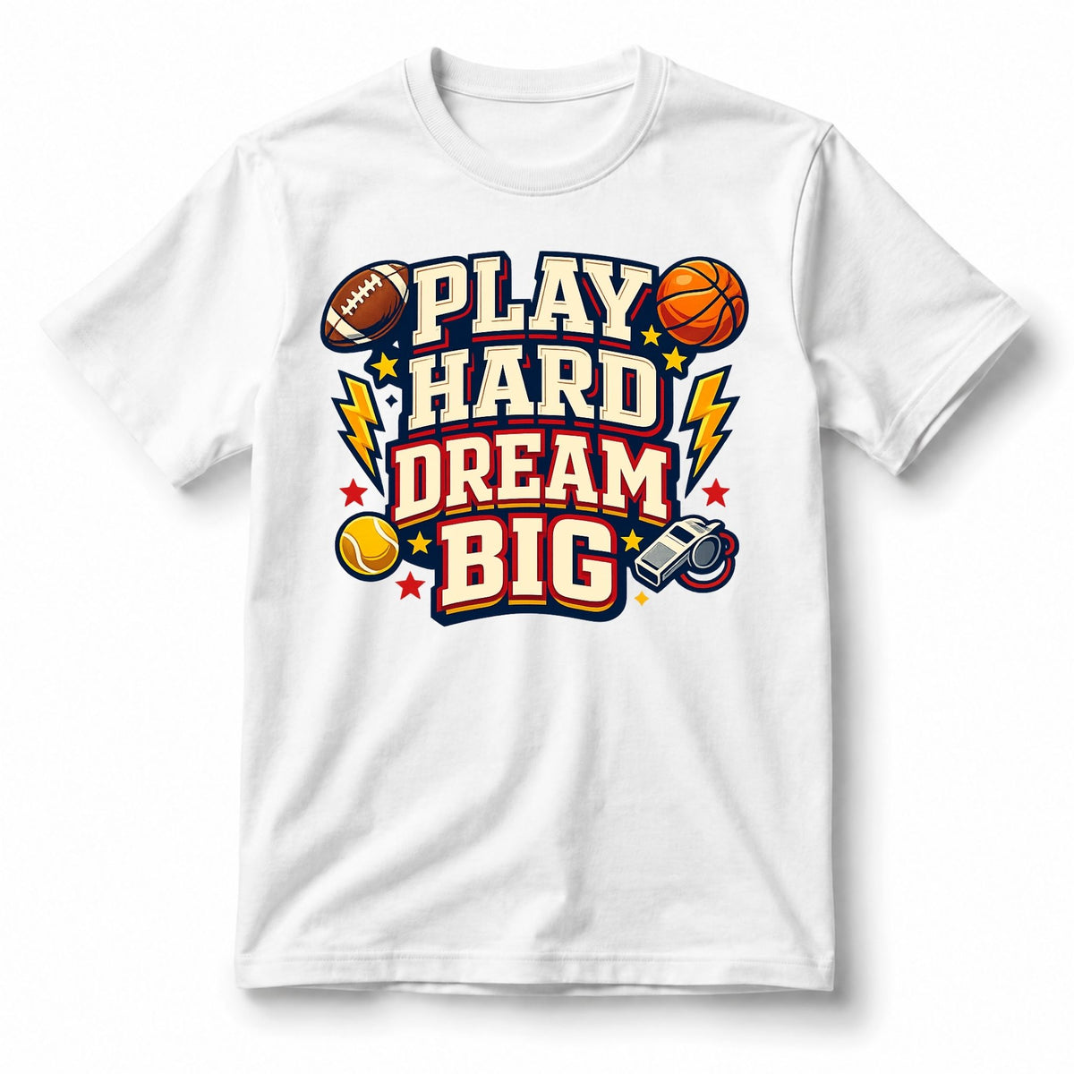 Play Hard Dream Big – Kids’ T-Shirt