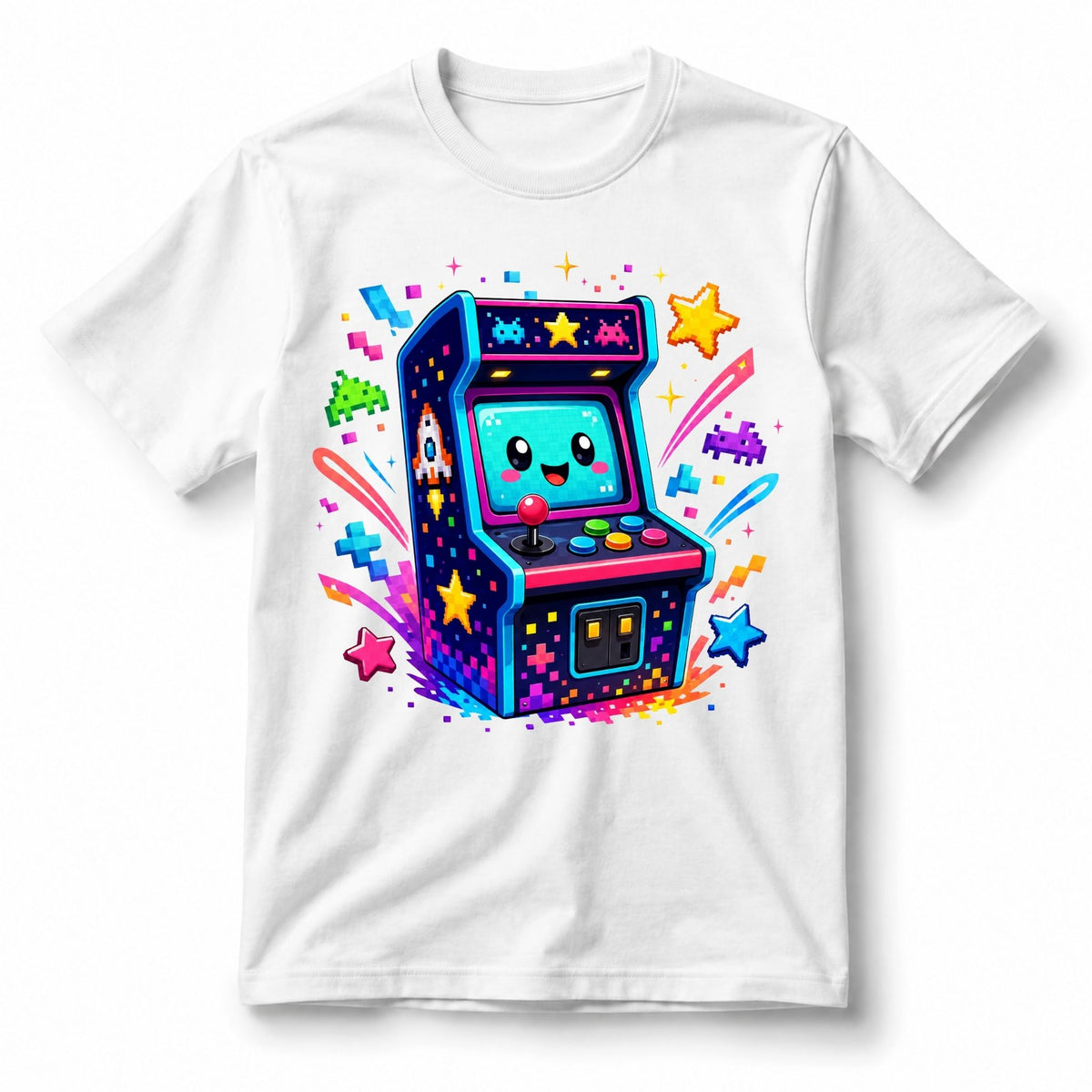 تيشيرت أطفال بتصميم Retro Arcade Blast
