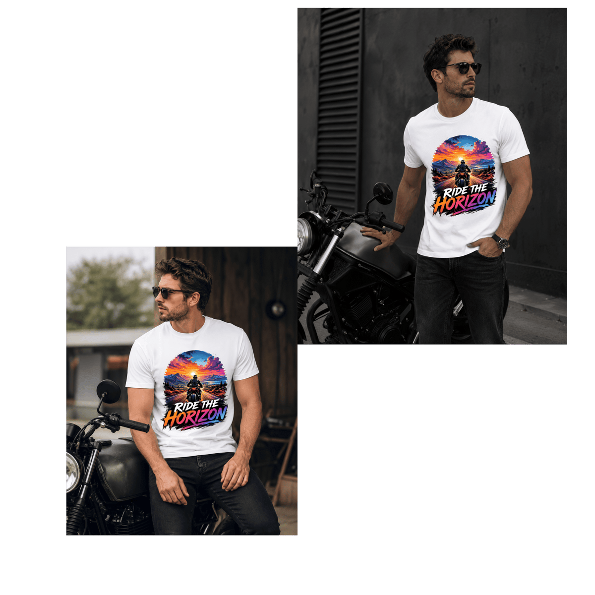 Ride the Horizon Motorcycle T-Shirt
