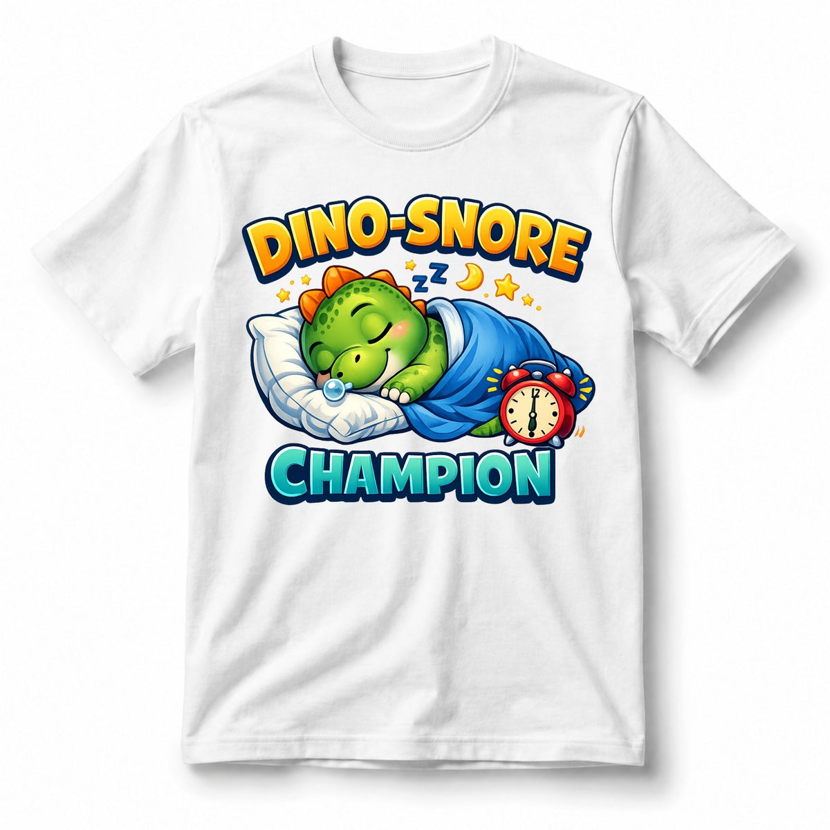تيشيرت أطفال بتصميم Dino-Snore Champion