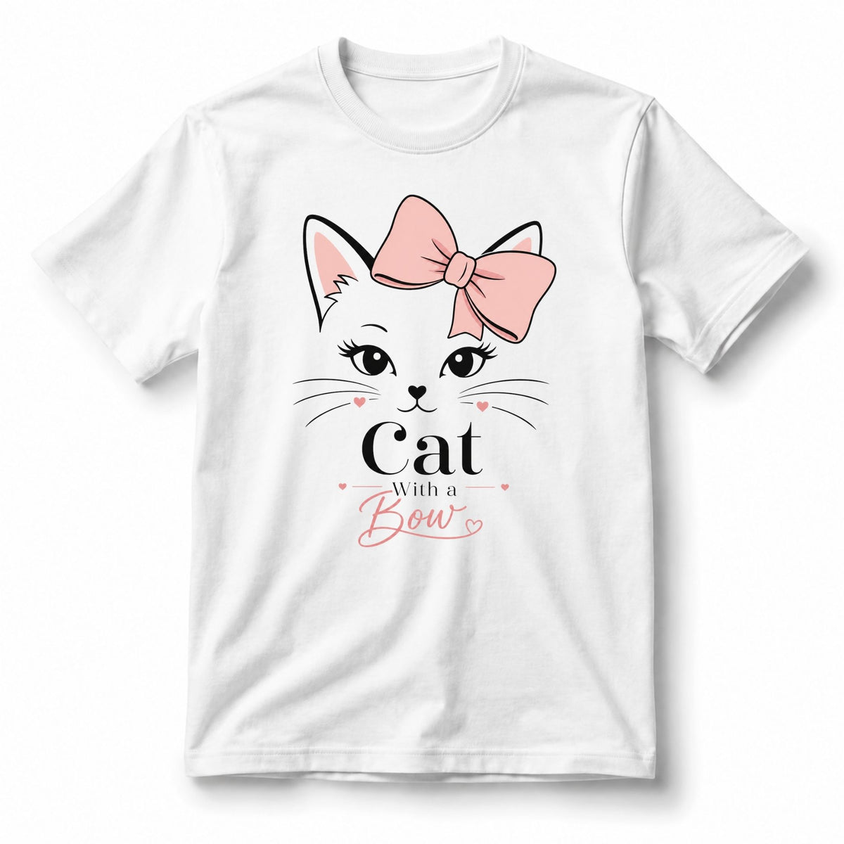 Cat With a Bow – Women’s T-Shirt
