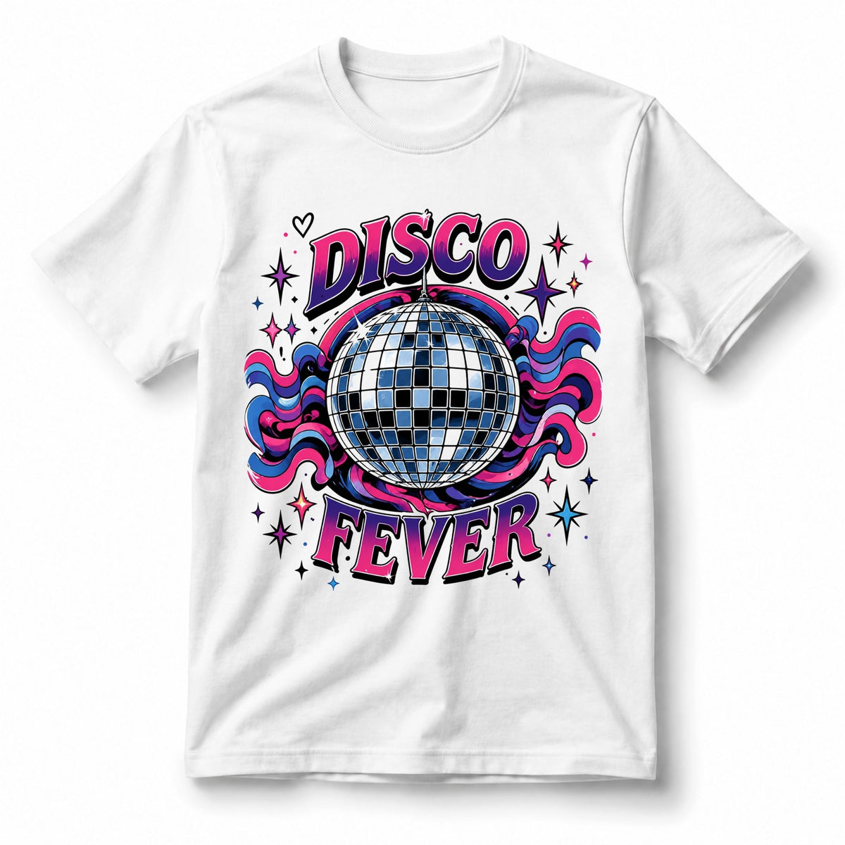 تيشيرت نسائي بتصميم Disco Fever