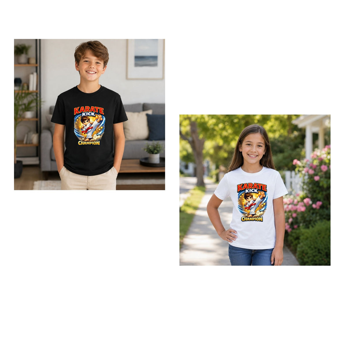 Karate Kick Champion – Kids’ T-Shirt
