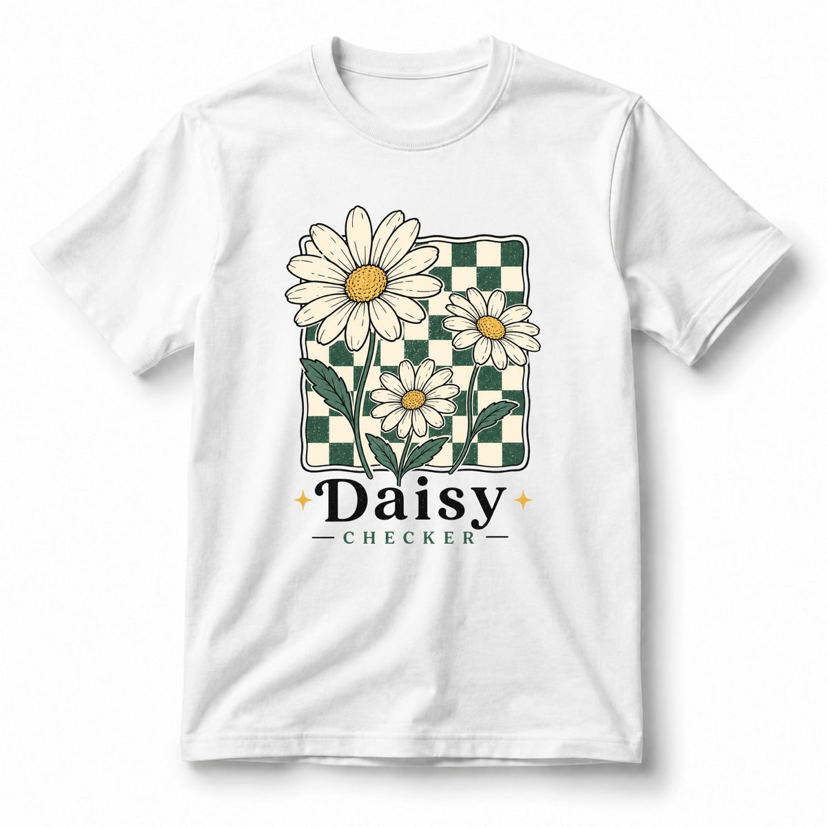 تيشيرت نسائي بتصميم Daisy Checker