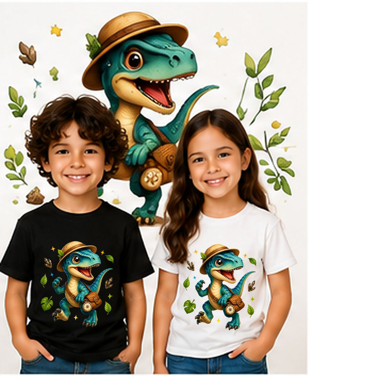 Raptor Adventure Buddy – Kids’ T-Shirt