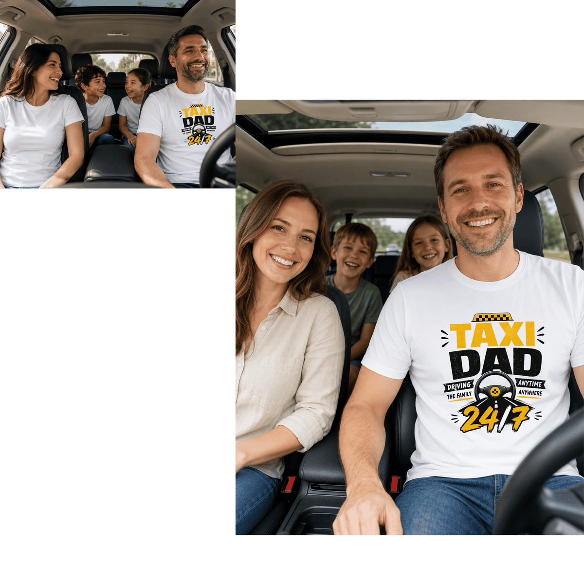 تيشيرت Taxi أبي 24/7