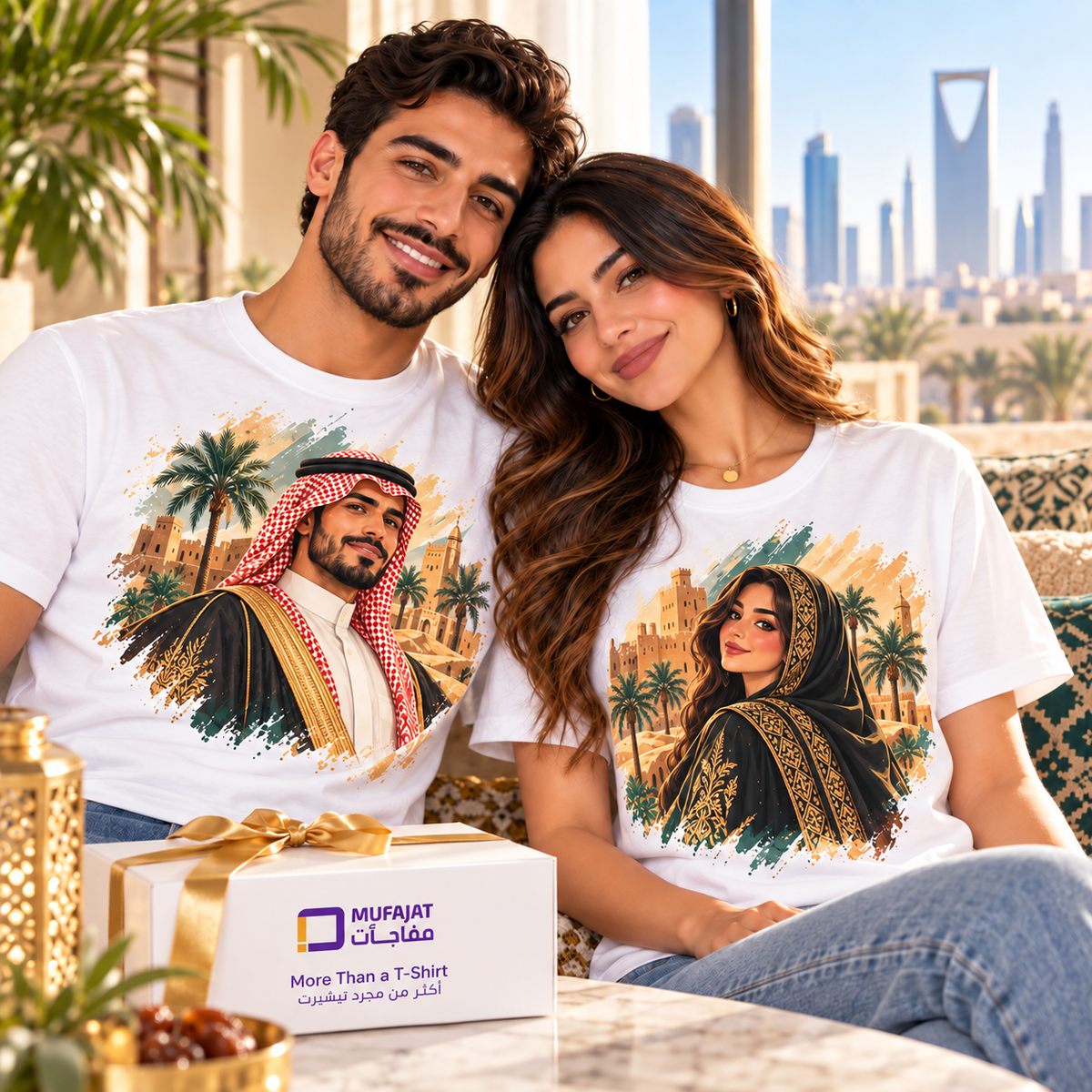 تيشيرت بطل سعودي مخصص | تصميم صورة بالذكاء الاصطناعي