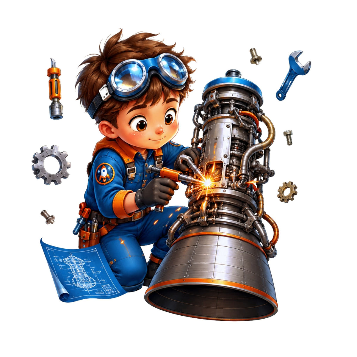 Space Engineer Workshop – Kids’ T-Shirt