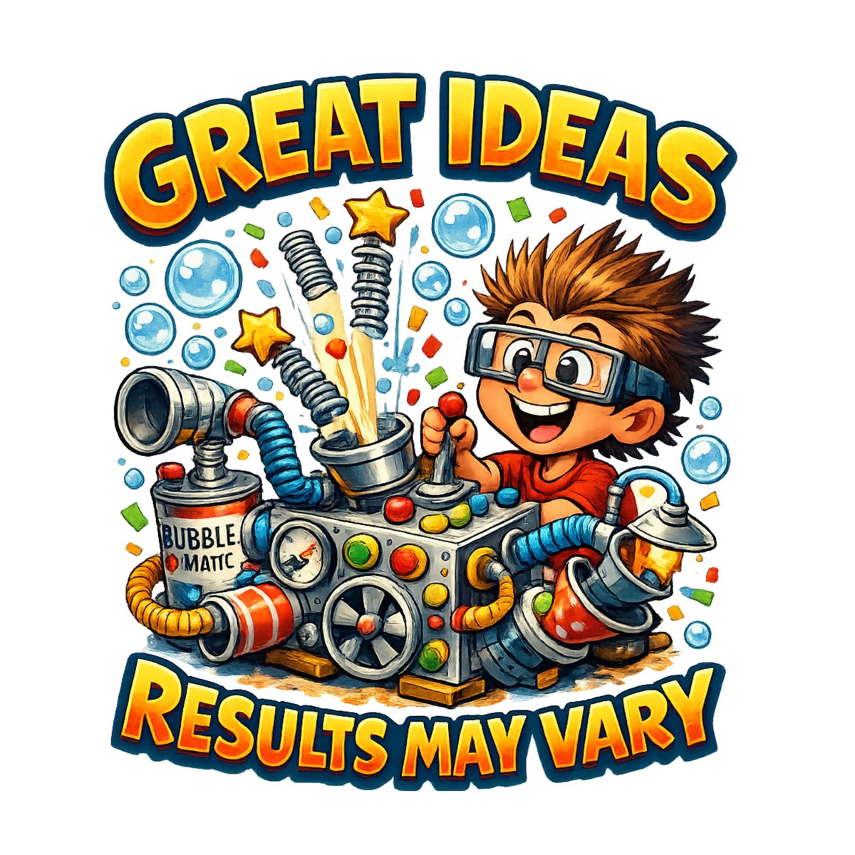 Great Ideas, Results May Vary – Kids’ T-Shirt