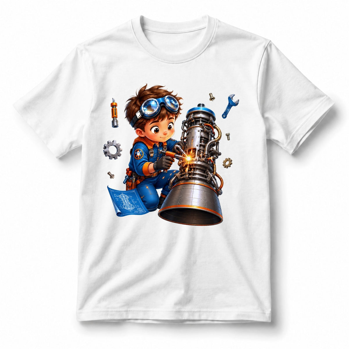 Space Engineer Workshop – Kids’ T-Shirt