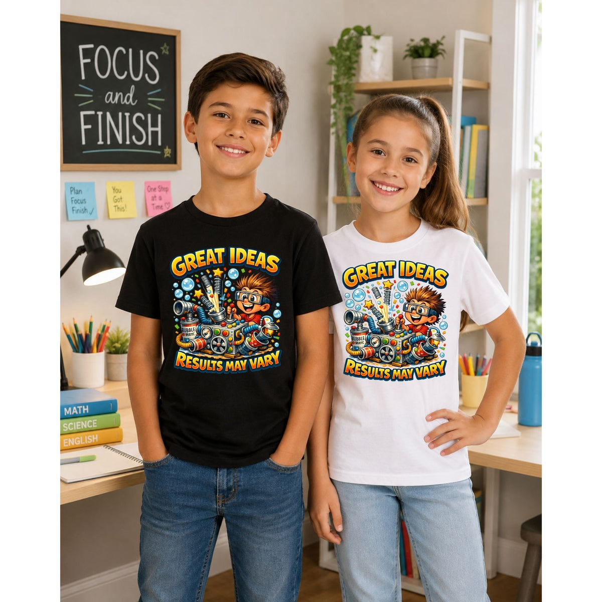 Great Ideas, Results May Vary – Kids’ T-Shirt