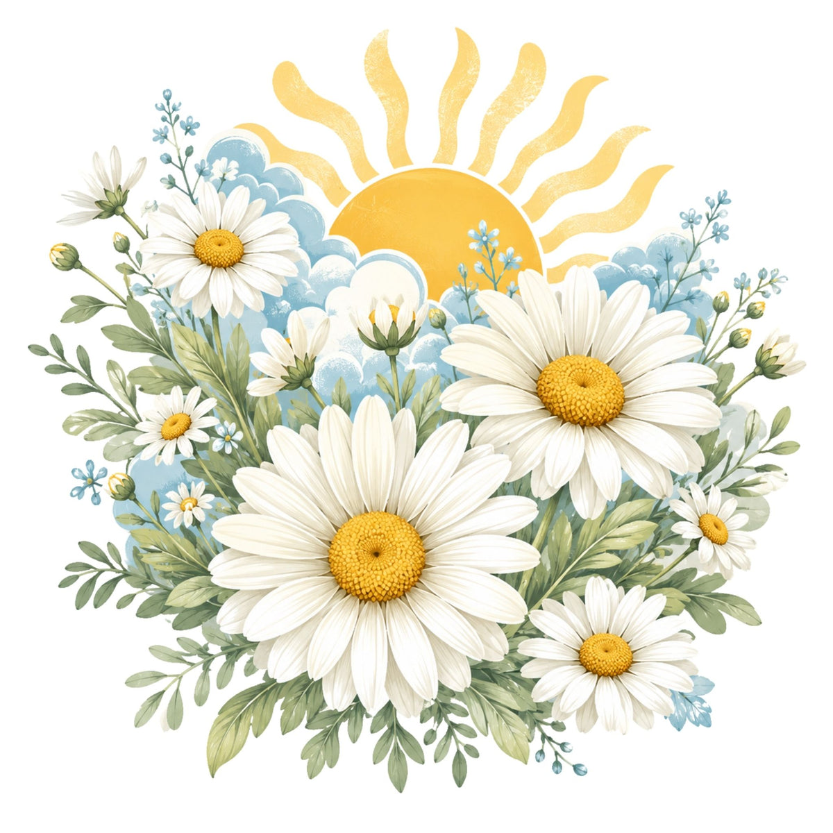 تيشيرت نسائي بتصميم Daisy Daydream