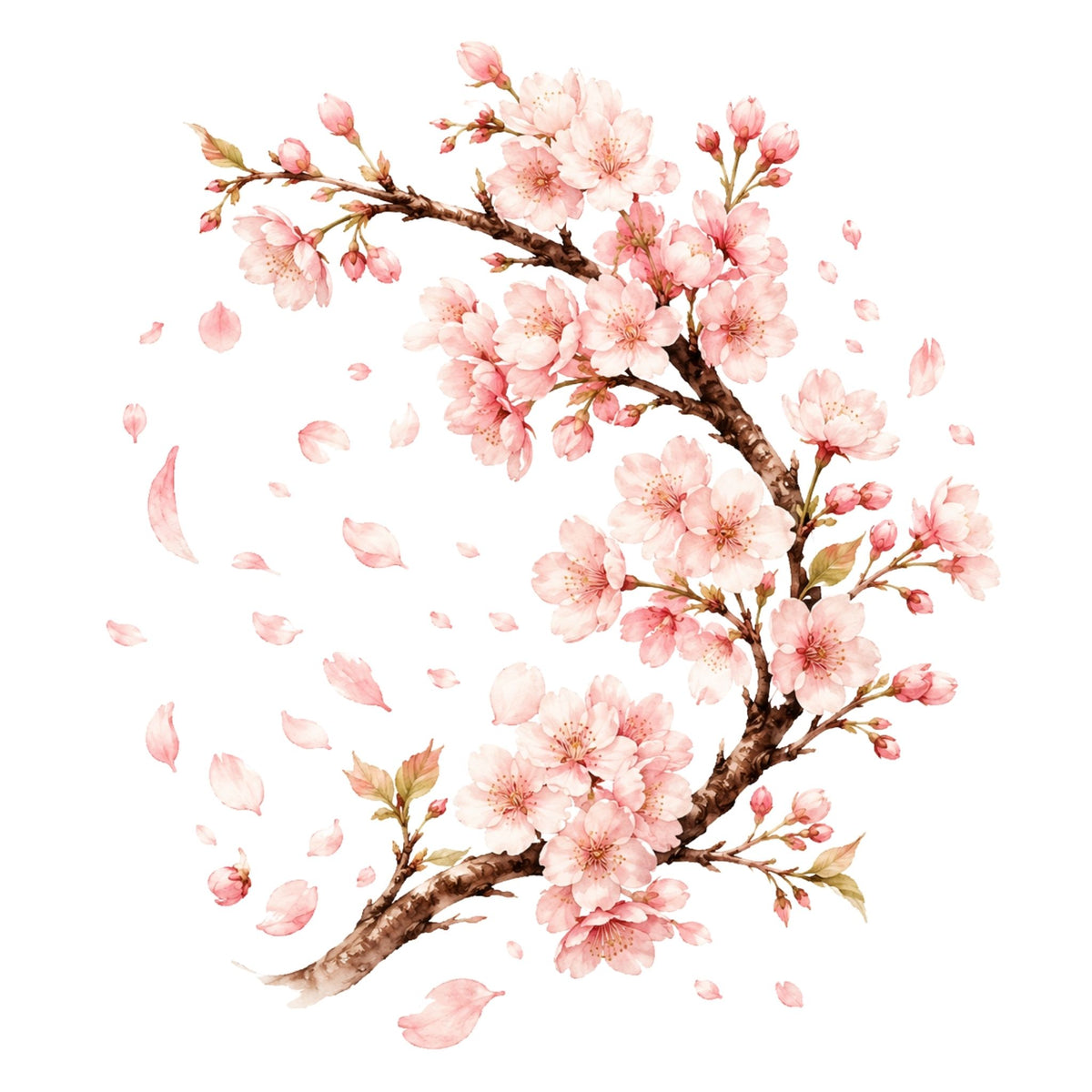 تيشيرت نسائي بتصميم Cherry Blossom Breeze