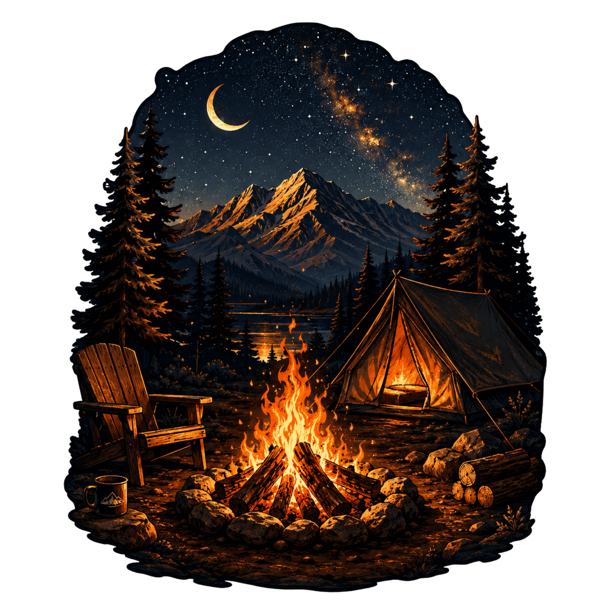 Cozy Campsite Outdoor T-Shirt
