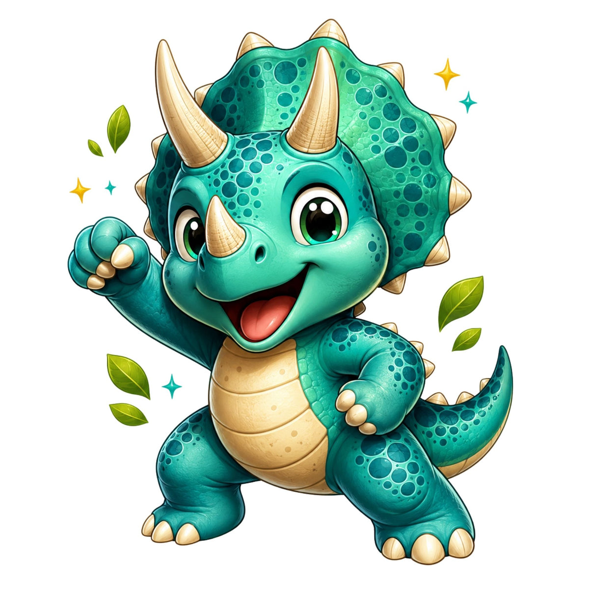 Triceratops Champ – Kids’ T-Shirt