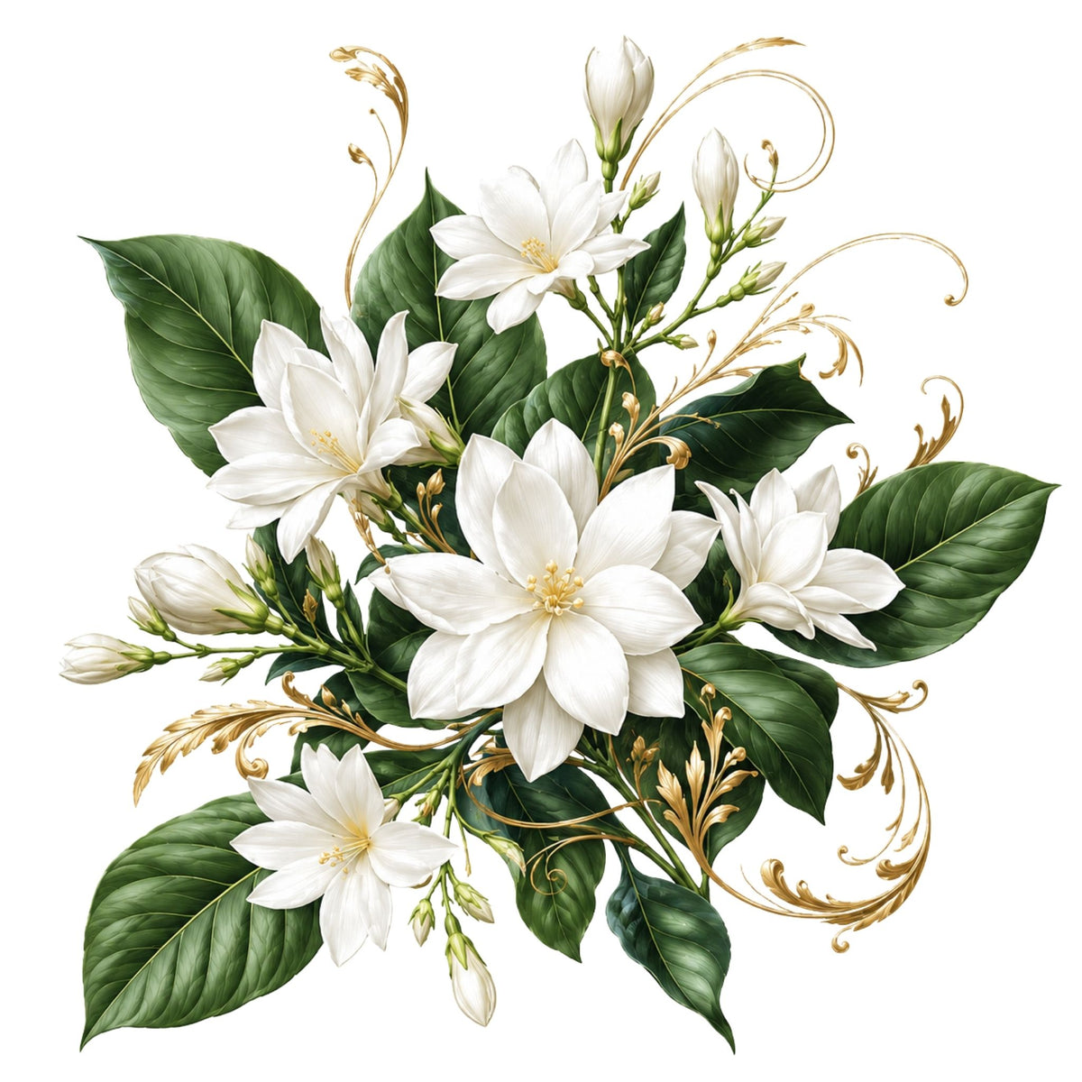 تيشيرت نسائي بتصميم Arabian Jasmine