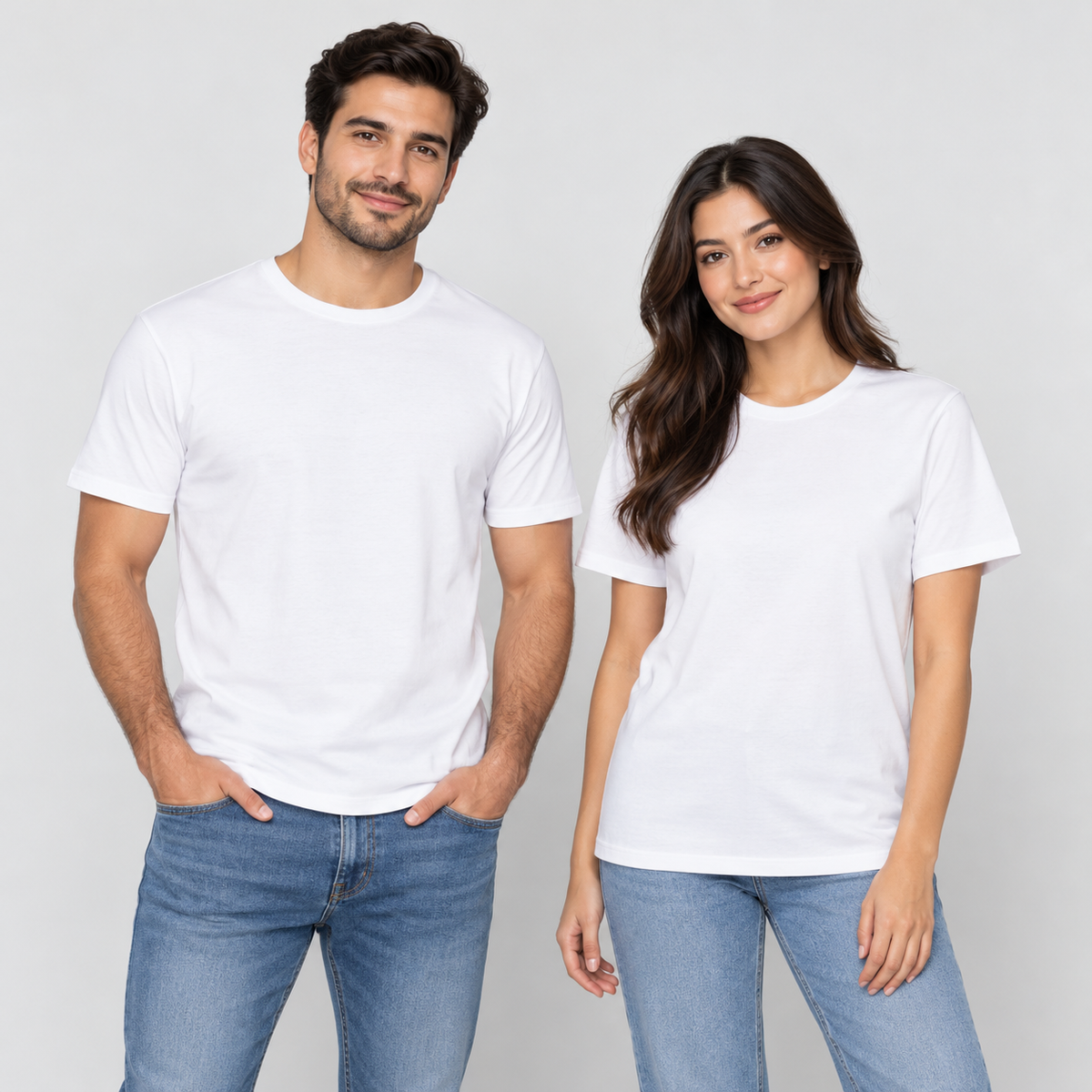 Adults’ Basic Round-Neck T-Shirt