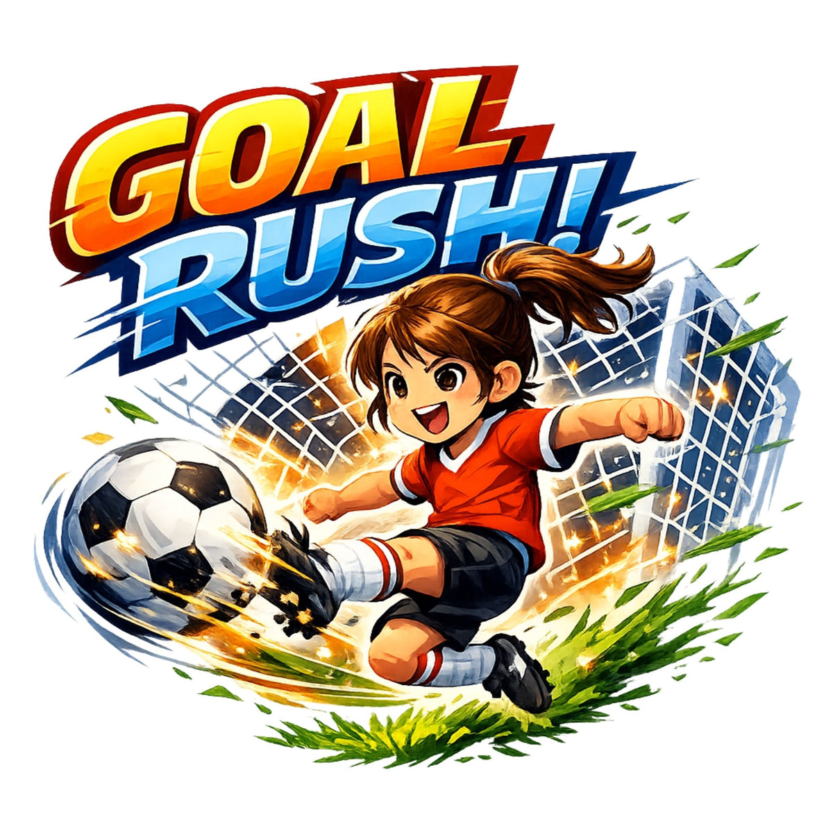 تيشيرت أطفال بتصميم Goal Rush
