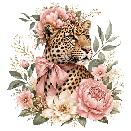Leopard in Bloom – Women’s T-Shirt