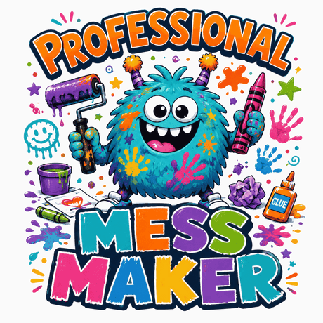 تيشيرت أطفال بتصميم Professional Mess Maker