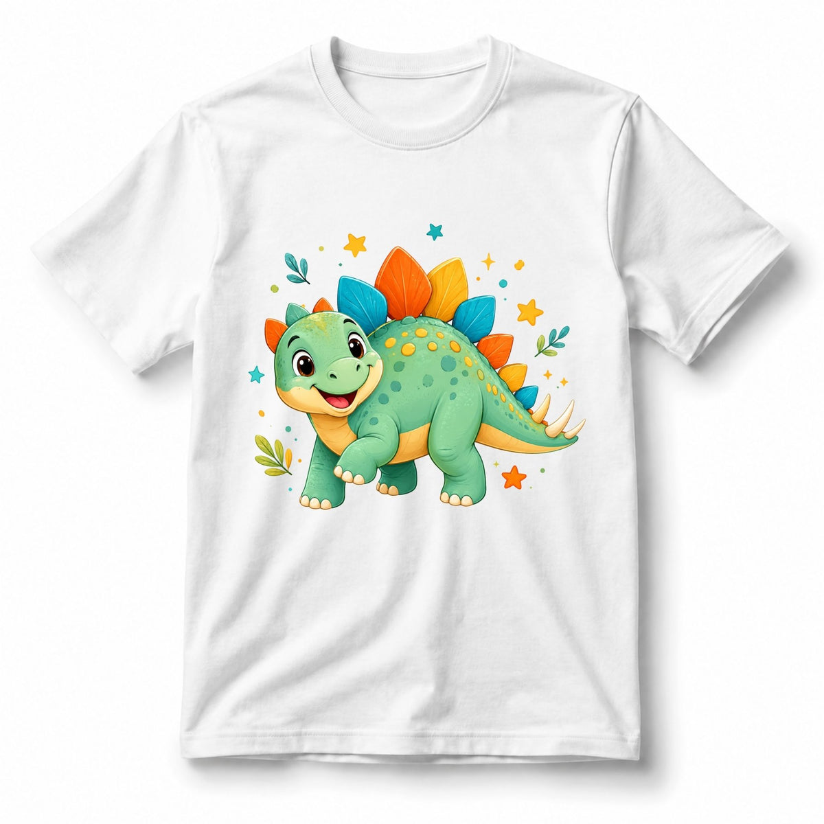 Stegosaurus Smile – Kids’ T-Shirt