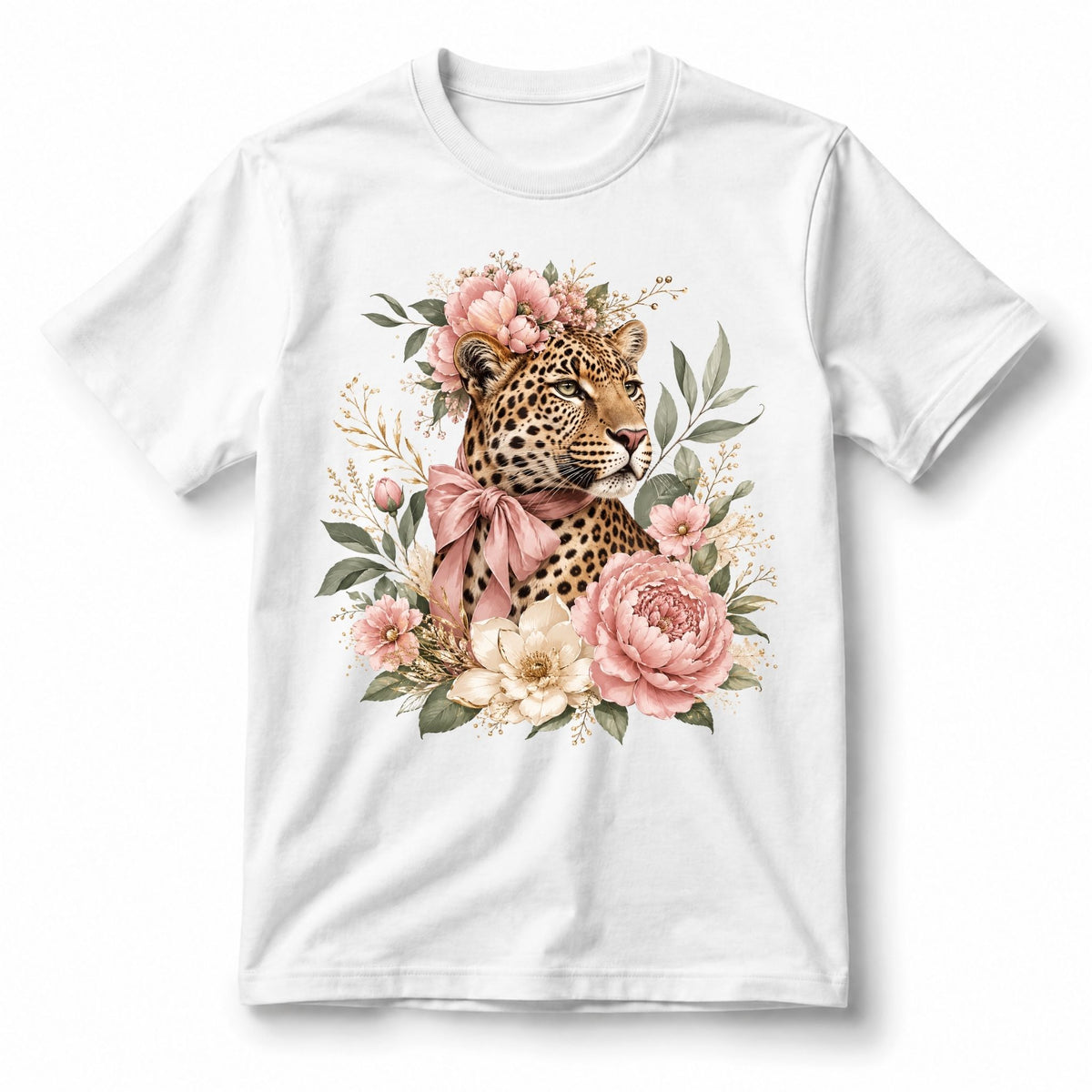 Leopard in Bloom – Women’s T-Shirt