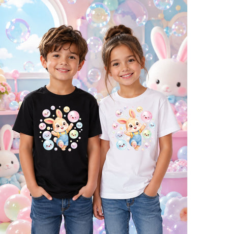 Bubble Fun Bunny – Kids’ T-Shirt