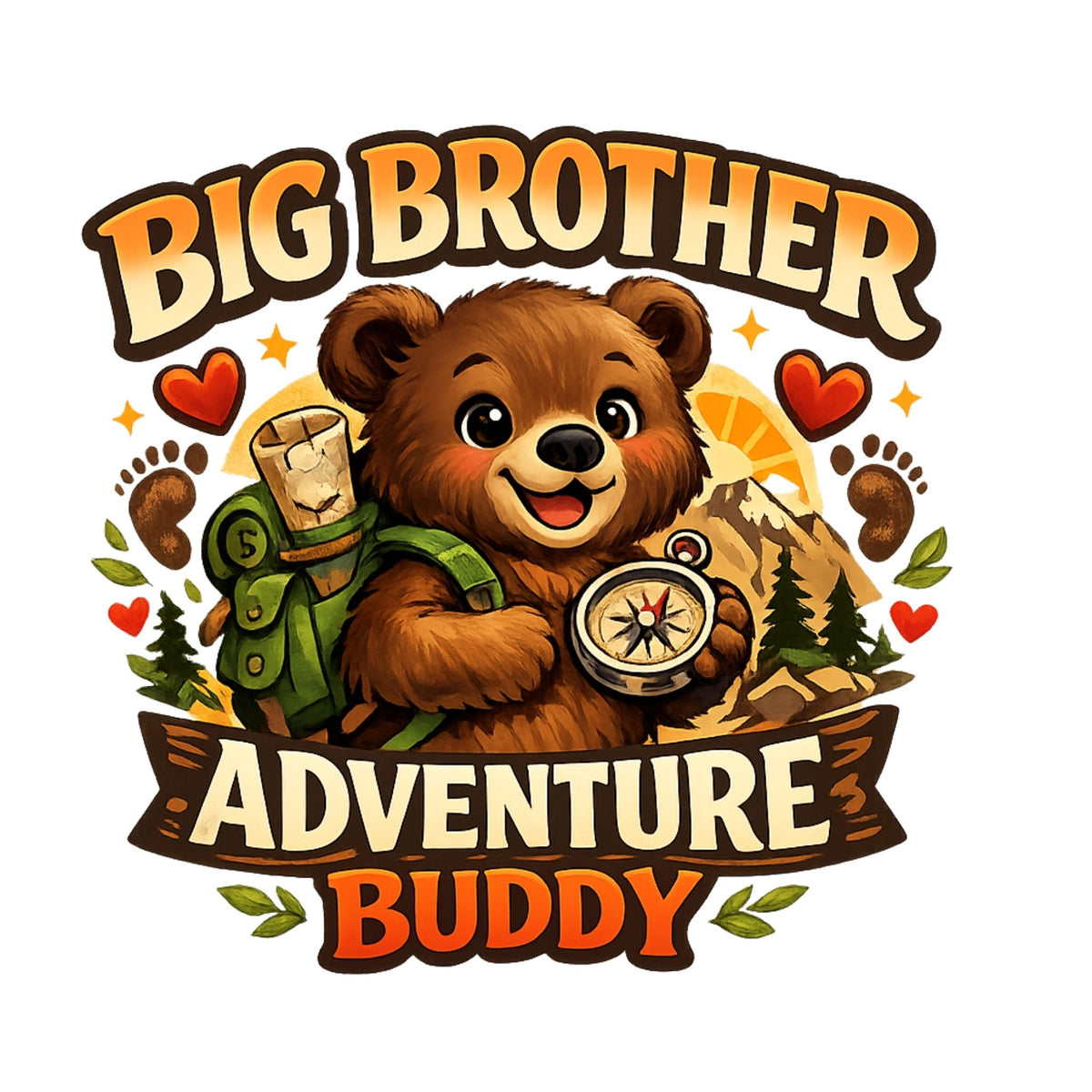 تيشيرت أطفال بتصميم الأخ الأكبر مغامرة Buddy