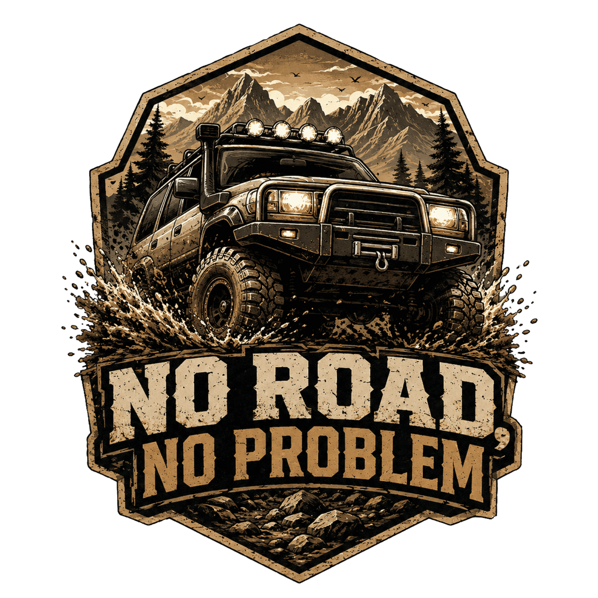 No Road No Problem Off-Road T-Shirt