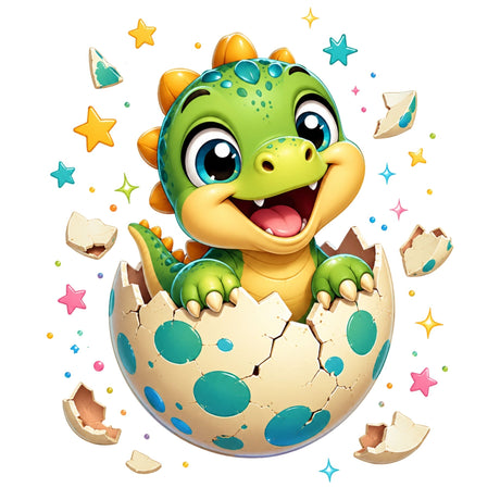 تيشيرت أطفال بتصميم Hatching ديناصور مولود