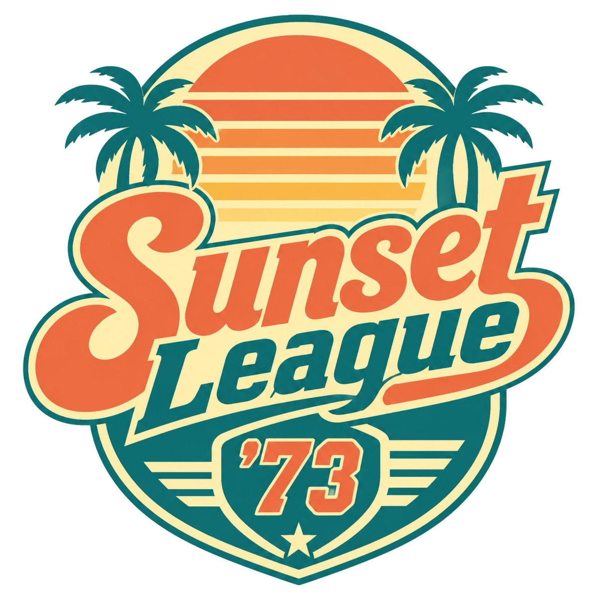 تيشيرت نسائي بتصميم غروب League 1973