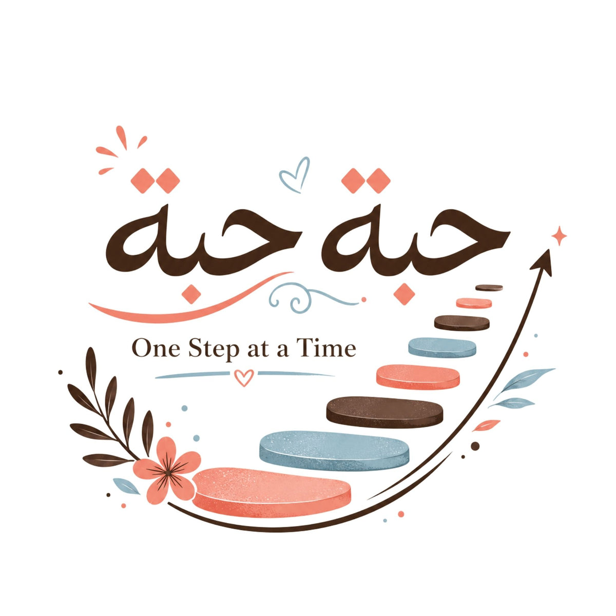 تيشيرت نسائي بتصميم One Step at a Time