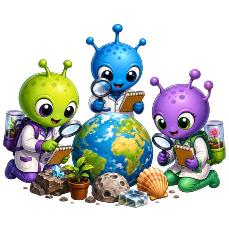 Friendly Alien Research Team – Kids’ T-Shirt