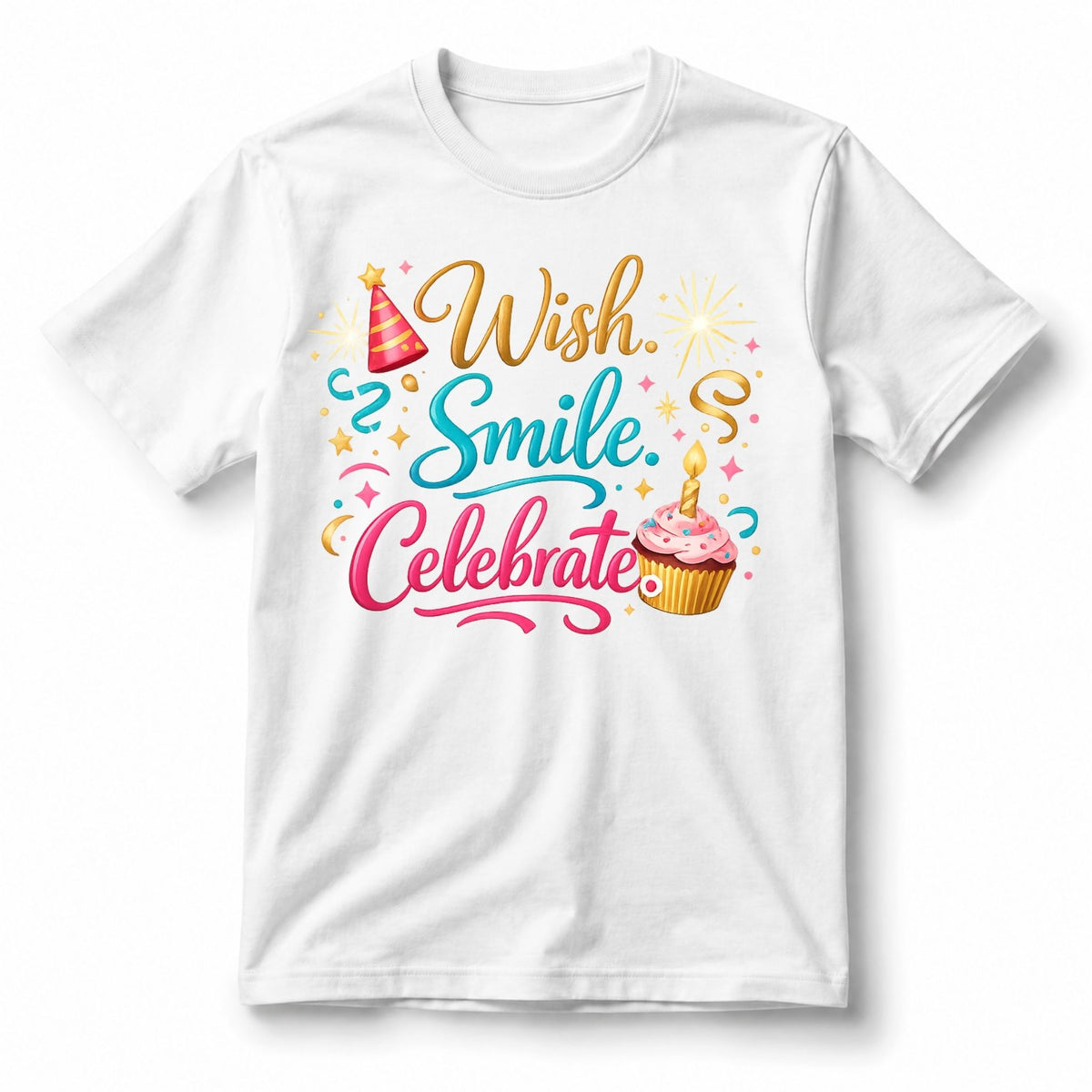 Wish. Smile. Celebrate. – T-Shirt