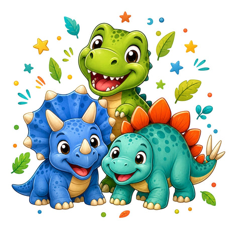 تيشيرت أطفال بتصميم Dino Best Friends