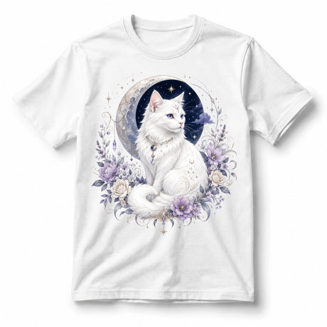 Moonlit White Cat – Women’s T-Shirt