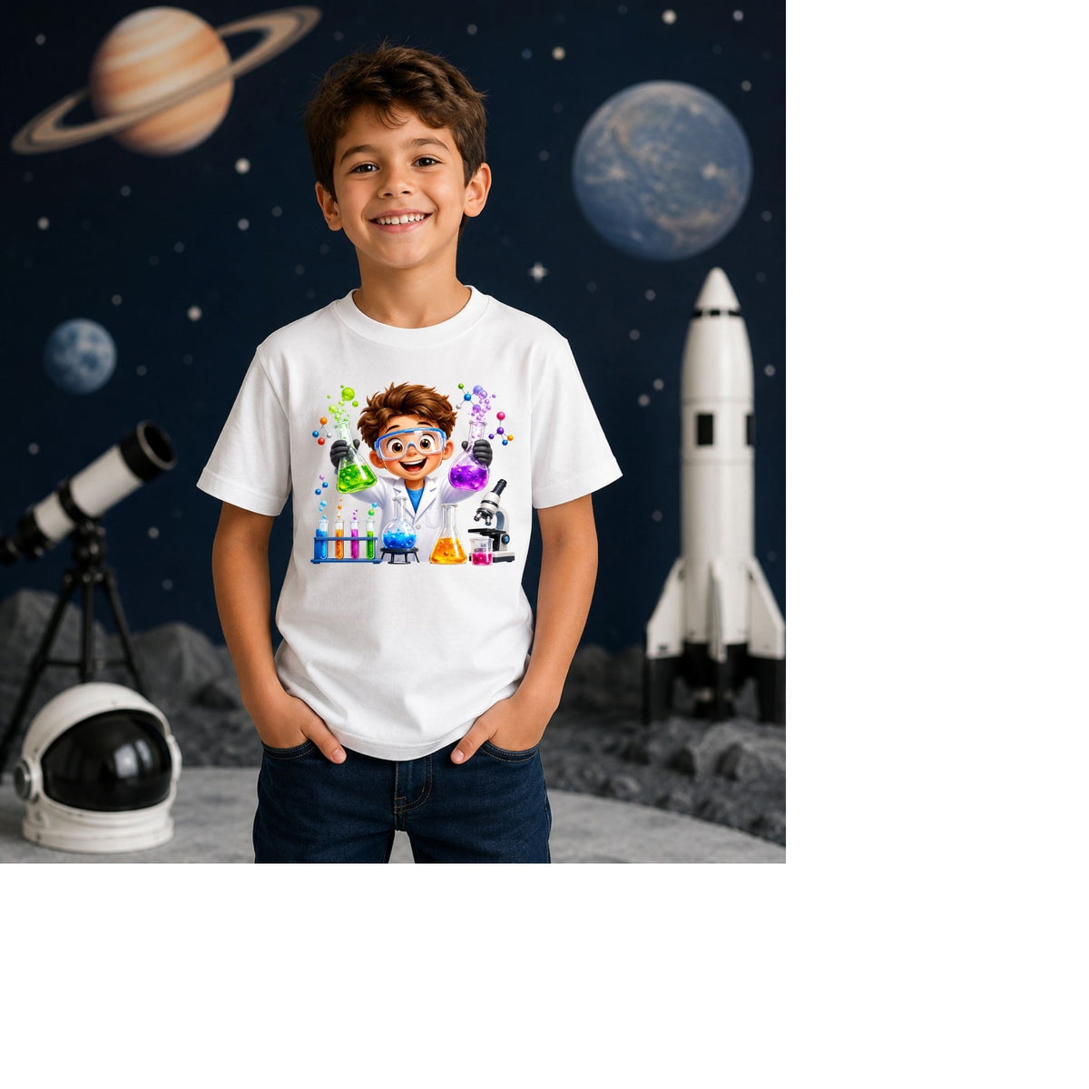 Little Scientist Lab – Kids’ T-Shirt
