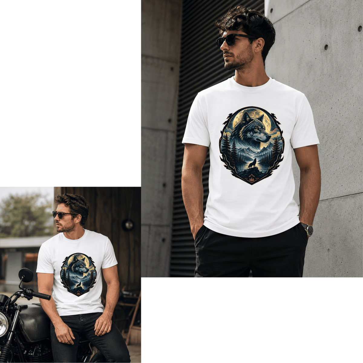 Wild Spirit Wolf Outdoor T-Shirt