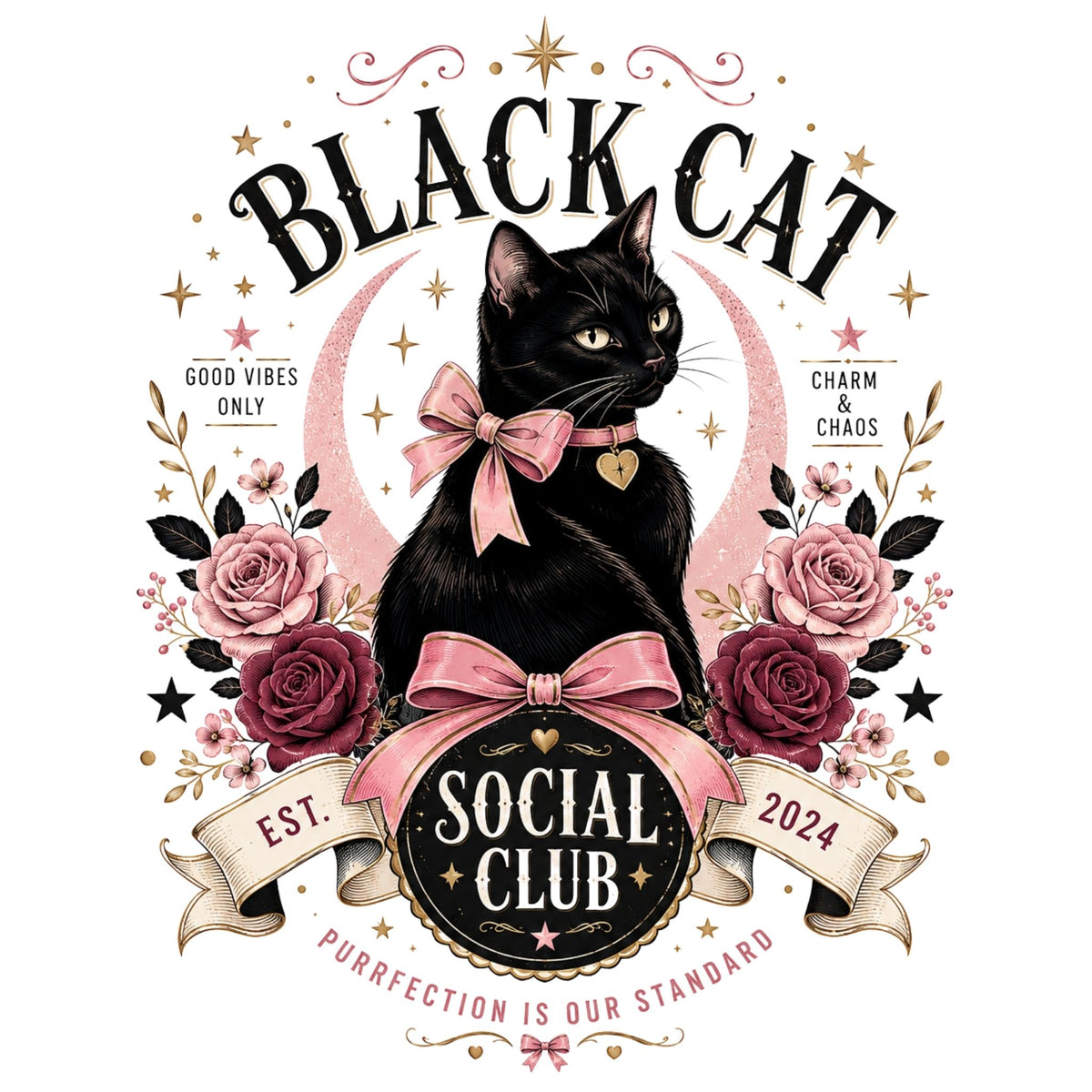Black Cat Social Club – Women’s T-Shirt
