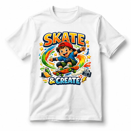 تيشيرت أطفال بتصميم Skate & Create