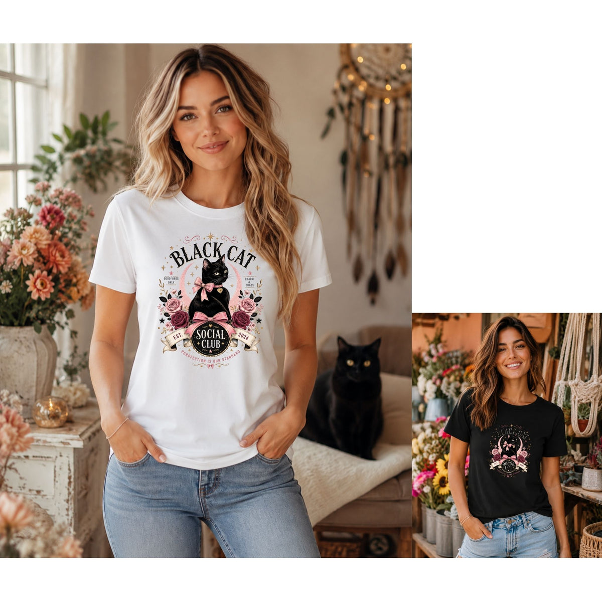 Black Cat Social Club – Women’s T-Shirt