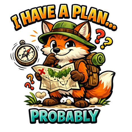 تيشيرت أطفال بتصميم I Have a Plan… Probably